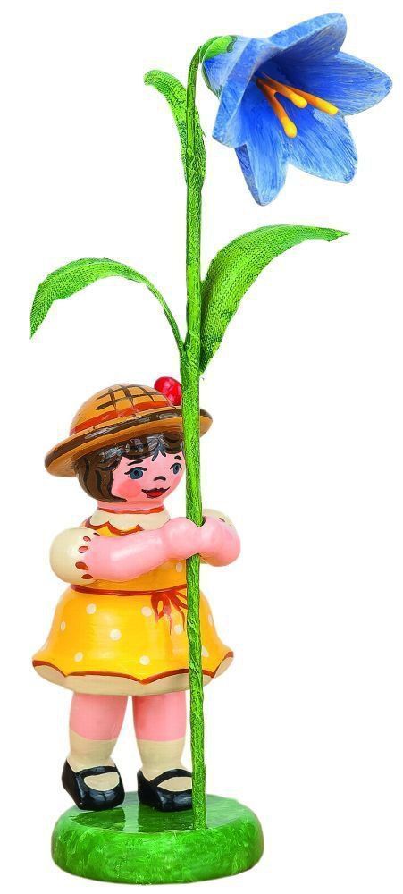 Hubrig Blumenkind Mädchen mit Blauglöckchen