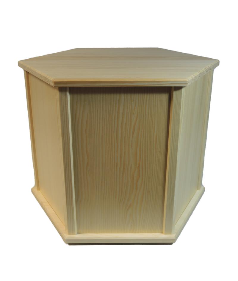 Richard Glaesser Pyramidensockel Fichte natur sechseckig aus Seiffen im Erzgebirge