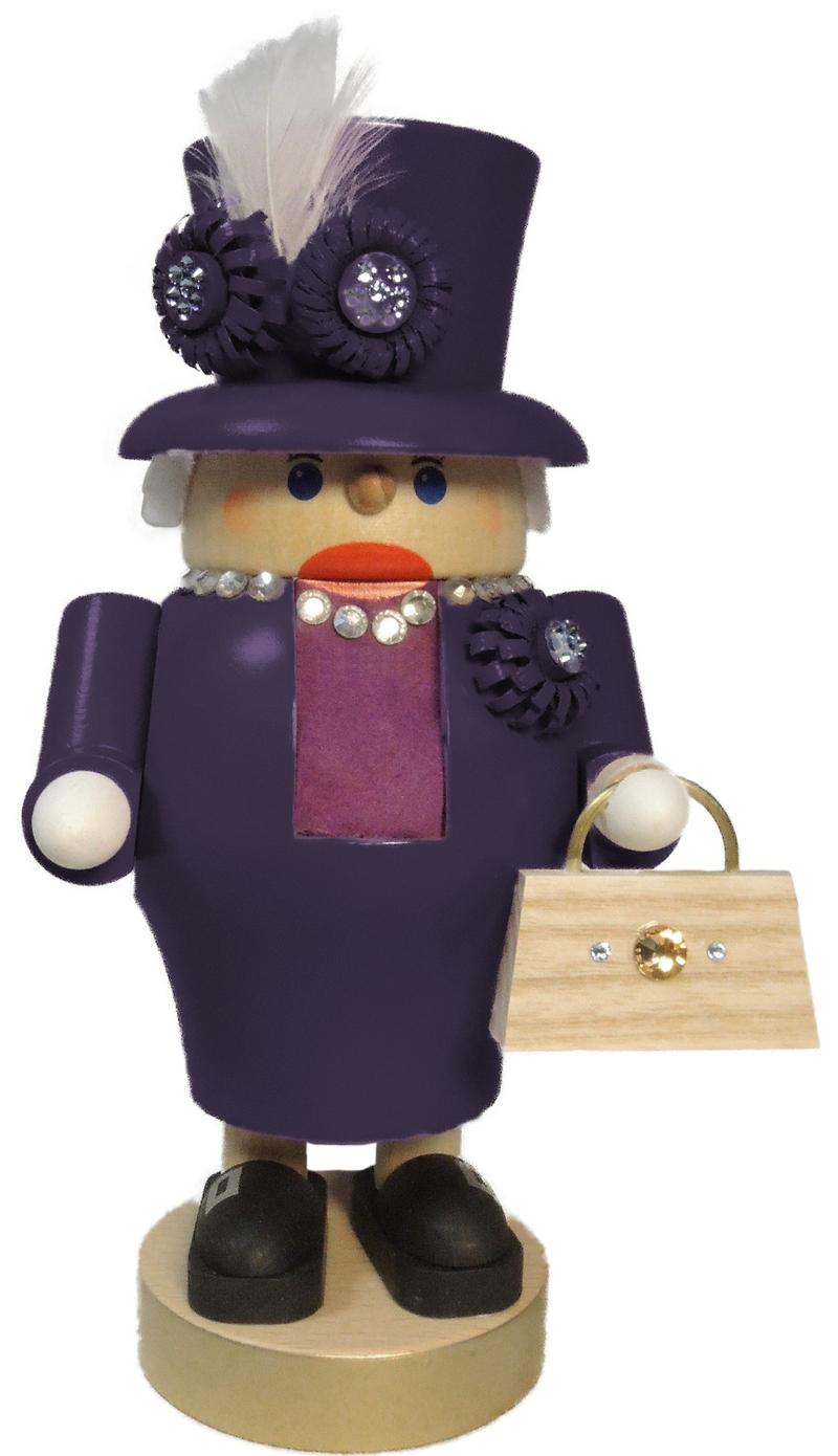 Richard Glaesser Nussknacker Königin Queen Mum aus Seiffen im Erzgebirge